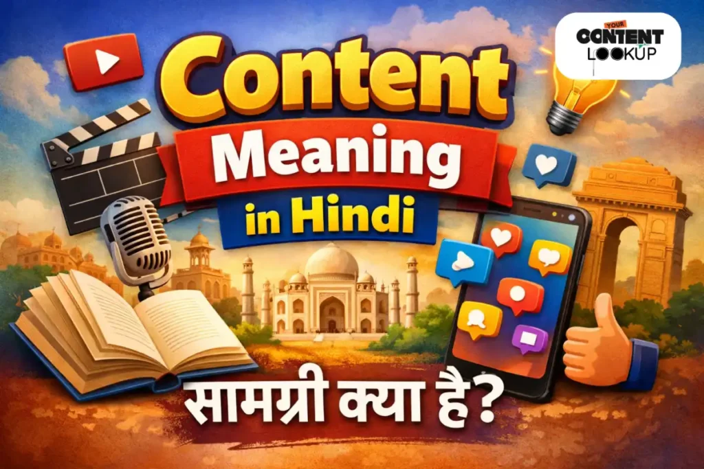 Content Meaning in Hindi